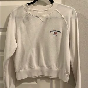 brandy melville white pull over